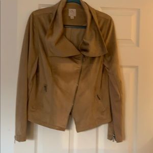 Vegan Khacki Suade Jacket